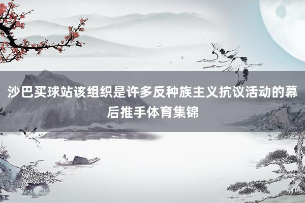 沙巴买球站该组织是许多反种族主义抗议活动的幕后推手体育集锦