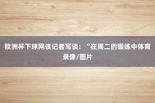 欧洲杯下球网该记者写谈：“在周二的锻练中体育录像/图片