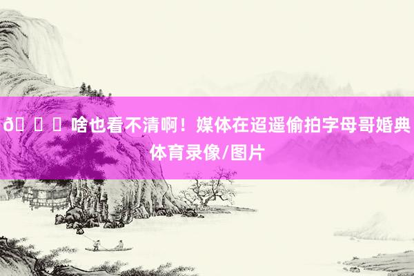 😂啥也看不清啊！媒体在迢遥偷拍字母哥婚典体育录像/图片