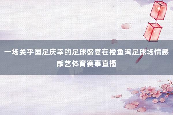 一场关乎国足庆幸的足球盛宴在梭鱼湾足球场情感献艺体育赛事直播