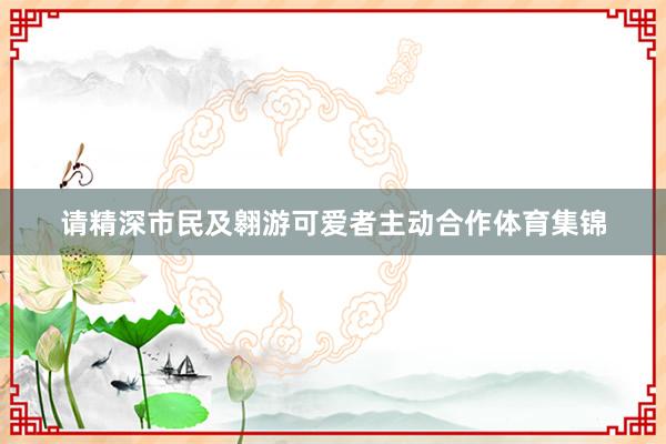 请精深市民及翱游可爱者主动合作体育集锦