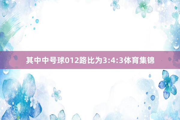 其中中号球012路比为3:4:3体育集锦