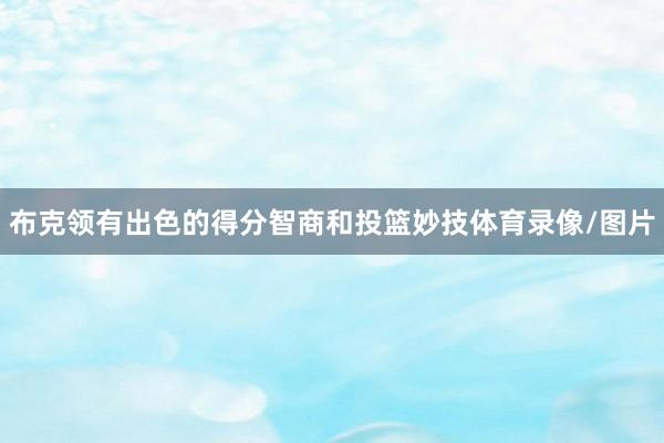 布克领有出色的得分智商和投篮妙技体育录像/图片