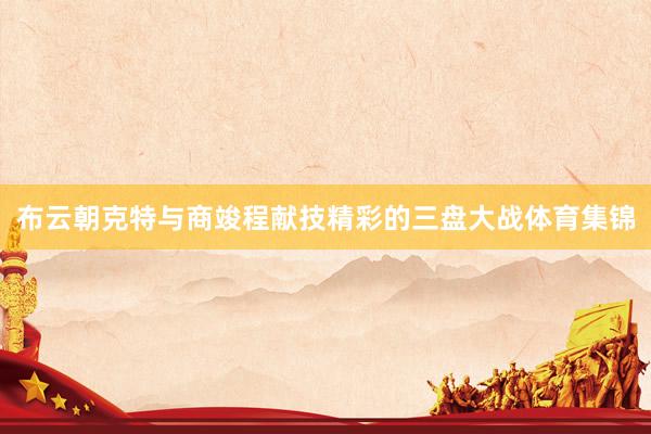 布云朝克特与商竣程献技精彩的三盘大战体育集锦