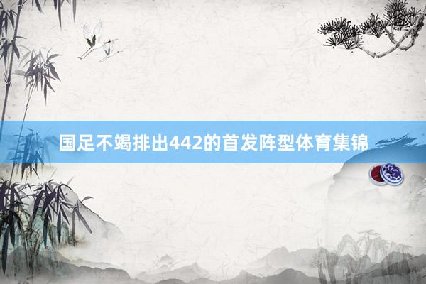 国足不竭排出442的首发阵型体育集锦