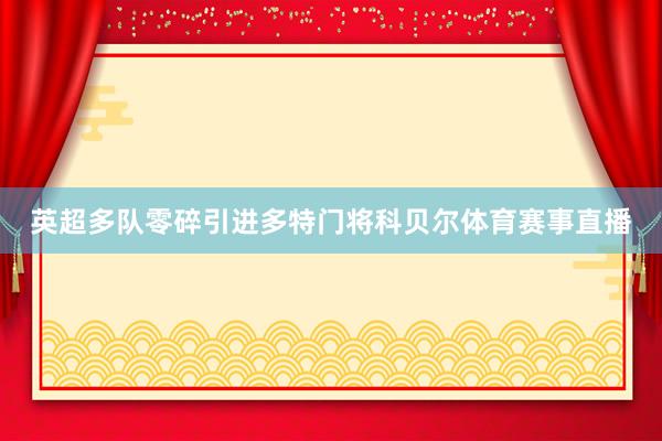英超多队零碎引进多特门将科贝尔体育赛事直播